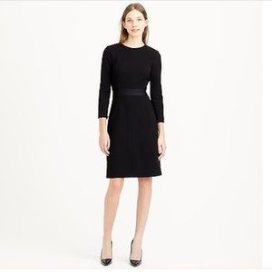 J Crew Double Faced Wool Crepe Dress